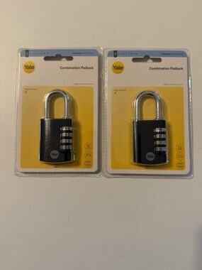 Black Combination Padlock - 4-Digit Security